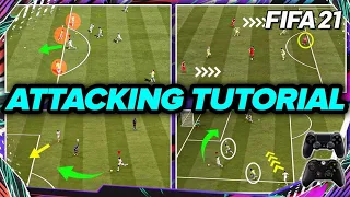 FIFA 21 ATTACKING TUTORIAL - 4 SIMPLE TECHNIQUES TO SCORE AGAINST ANY DEFENCE!!! TIPS & TRICKS