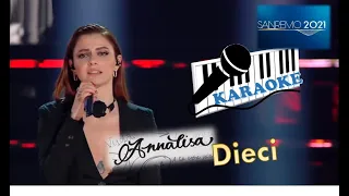 Annalisa Dieci Karaoke Sanremo 2021 (Base al piano con testo)