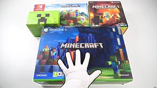 Распаковка  Ultimate MINECRAFT консолей (Xbox One, Nintendo Switch, PlayStation Vita, 2DS XL)