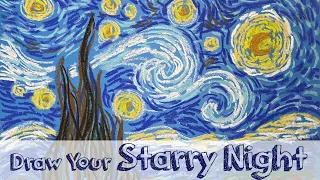 Paint Like Van Gogh - Paint Simply a Starry Night  - Fun Art for Kids