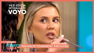 Machiaj pe ten bronzat, pas cu pas