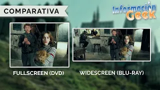 Harry Potter y el Prisionero de Azkaban | Fullscreen vs Widescreen | Comparación Aspecto de radio