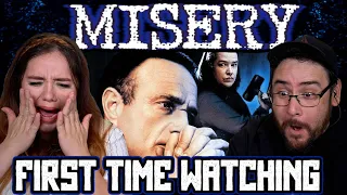 Misery (1990) Movie Reaction | Our FIRST TIME WATCHING | Stephen King Classic