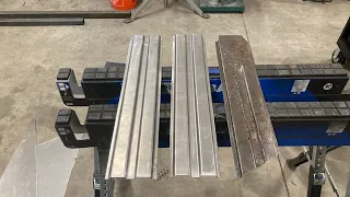 Creating custom sheet metal parts on my home made press brake