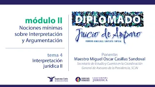 Jueves 24 de febrero de 2022. Diplomado "Juicio de Amparo", edición 2022. Módulo II.