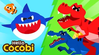 King of Animals & Dinosaurs | Compilation | Animal Song for Kids | Shark, T-Rex | Hello Cocobi