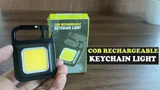 Unboxing COB Rechargeable Keychain Light