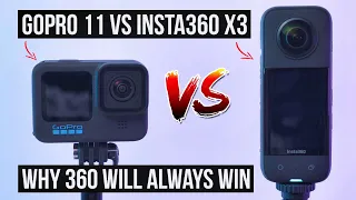 Insta360 X3 VS GoPro 11 - Why 360 Video Will ALWAYS Win (X3 Review & Test)