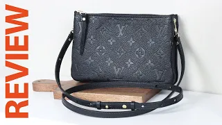 Louis Vuitton Double Zip Pochette Monogram Empreinte Leather REVIEW