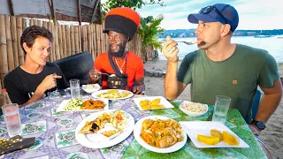 Jamaica Street Food 🇯🇲+ Market Tour with @RasKitchen in Port Antonio, Jamaica!