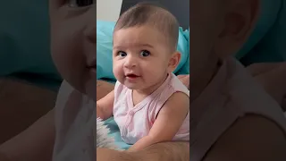 5 month old baby's cute conversation with her daddy |Julie Vyas|🤍