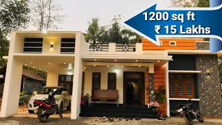Cute Modern Budget 3 BHK Home 1200 Sq Ft | 5 Cents 15 Lakhs | New Contemporary Style 3 Bed Room Home
