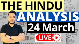 The Hindu Newspaper Analysis | 24 March 2023 | Current Affairs for UPSC | Sahil Saini