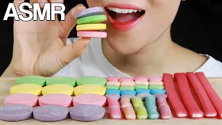 ASMR SWEETARTS GIANT CHEWY EXTREME SOUR ROPES CANDY EATING SOUNDS MUKBANG