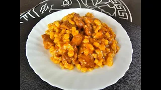 Halušky s bravčovým mäsom. RECEPT.