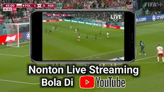Cara Nonton Live Streaming Bola Di YouTube || Watch live football streaming on YouTube