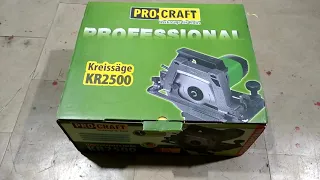 Циркулярная пила Pro-Craft KR2500  -  обзор.