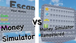 My Money Sim From 1 Year Ago VS Current! (Obby Creator)