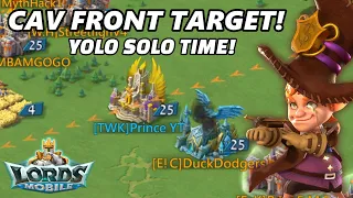 1B MIGHT TARGET! SOLO ATTACK CAV FRONTLINE! - LORDS MOBILE