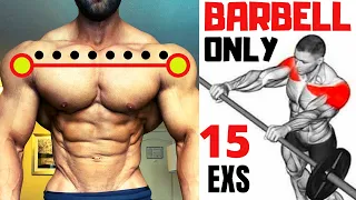 15 BEST SHOULDERS WORKOUT WITH BARBELL ONLY / Les meilleurs exs Musculation épaules avec barre