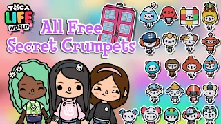 TOCA LIFE WORLD ALL FREE SECRET CRUMPETS IN BOP CITY | Toca Boca | NecoLawPie