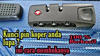 Cara membuka kunci koper yang lupa