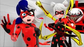 Miraculous The Ladybug - CHO CHO CHARLS Transformation!(Garten of Banban 4 Animation!)