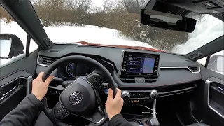 2021 Toyota RAV4 Prime XSE - POV Winter Driving Impressions