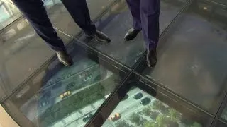 Take a ride through time in One World Trade Center elevators