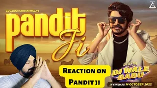 || Reaction on Pandit Ji || Gulzaar Chhaniwala | Mahi Gaur | Mukesh Tiwari | New Haryanvi