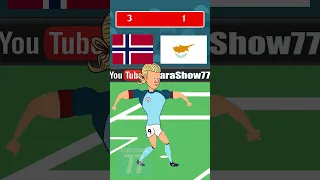 Norway vs Cyprus Haaland #football  #shorts #short