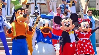 Disneyland's 62nd birthday celebration with Mickey Mouse, Dapper Dans, many more friends