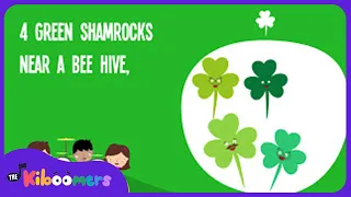 Five Green Shamrocks Lyric Video - The Kiboomers Preschool Songs & Nursery Rhymes