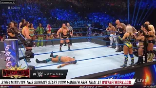 SMACKDOWN LIVE 18 PERSON MIX MATCH TAG TEAM