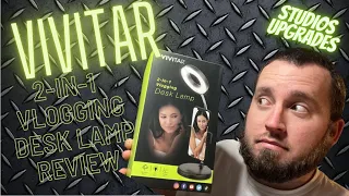 VIVITAR 2-in-1 Vlogging Desk Lamp |   Art Studio Upgrade - Review