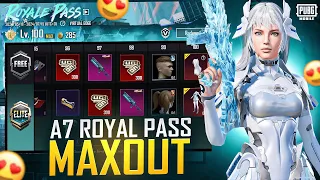 😱NEW A7 ROYAL PASS WITH FREE UPGRADE GUN AND MATERIALS