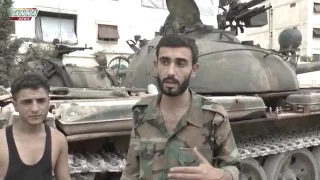 Т 55 сирийской армии выдержал попадание TOW 2