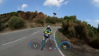 30 minute Virtual Cycling 360° VR Fat Burning Workout Coast Road Spain Garmin 4K Video