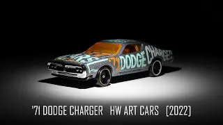 Hot Wheels '71 Dodge Charger HW Art Cars [2022]