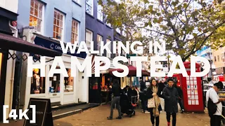 🔴 [ 4K⁶⁰ ] SECRETS OF LONDON -  A Virtual Walk in Hampstead Village