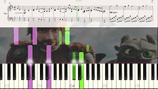 How To Train Your Dragon Main Theme - Piano Tutorial