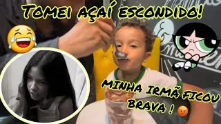 O filho preferido (papai enganou a gente e comprou açaí para o Lucas) 😡😱