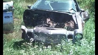 Some Old Camaros and Trans ams in a Junkyard