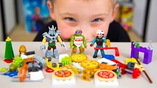 HUGE Teenage Mutant Ninja Turtles Advent Calendar Surprise Toys TMNT Christmas Toys Kinder Playtime