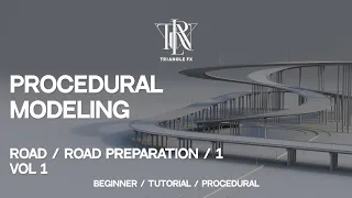 HOUDINI TUTORIAL | Procedural Modeling | Road Preparation 1 | vol 1