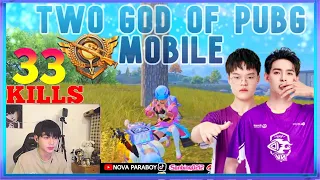 Nova Paraboy & Order Playing Together!! 33-Kills|GOD PUBG MOBILE|#novaparaboy World best Pubg Player