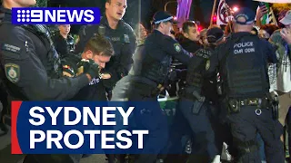 Nineteen charged over pro-Palestine protest in Sydney | 9 News Australia