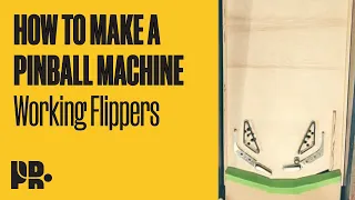 HOW TO MAKE A PINBALL MACHINE: Working Flippers