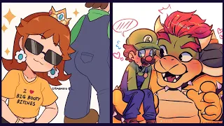 Bowser and Daisy both LOVE Luigi! (Mario Comic Dub)