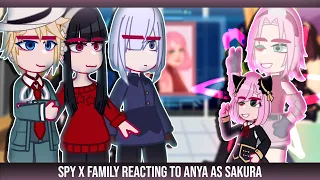 ▪︎Spy x Family reacting to Anya as Sakura▪︎ ◆Bielly - Inagaki◆